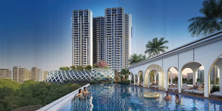 THE ADDRESS BY GS - Palatial Living Room with Expansive Decks